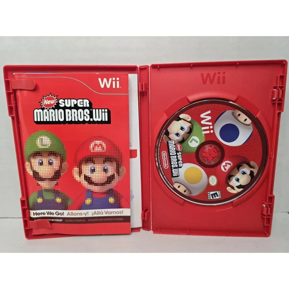 Nintendo New Super Mario Bros. Wii Complete Multiplayer E NTSC-U/C Super Mario